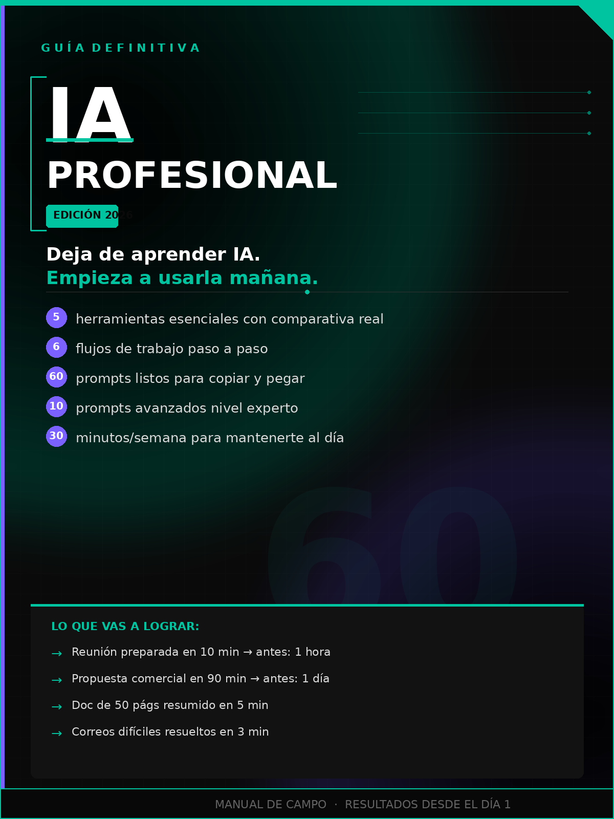 Portada del curso IA Profesional 2026: El sistema definitivo de herramientas, prompts y flujos de trabajo para rendir más en menos tiempo