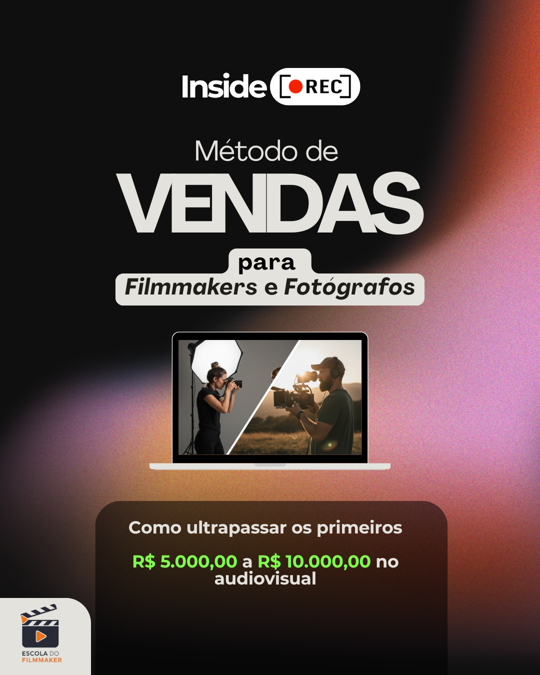 Inside REC - Método de Vendas para Filmmakers e Fotógrafos