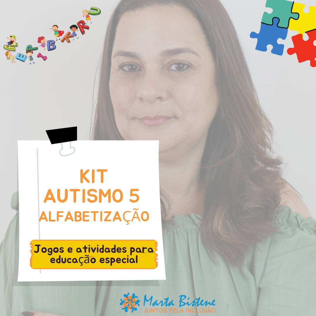 Imagem de capa para o Ebook Kit Autismo 5 - Kit Alfabetização Autismo