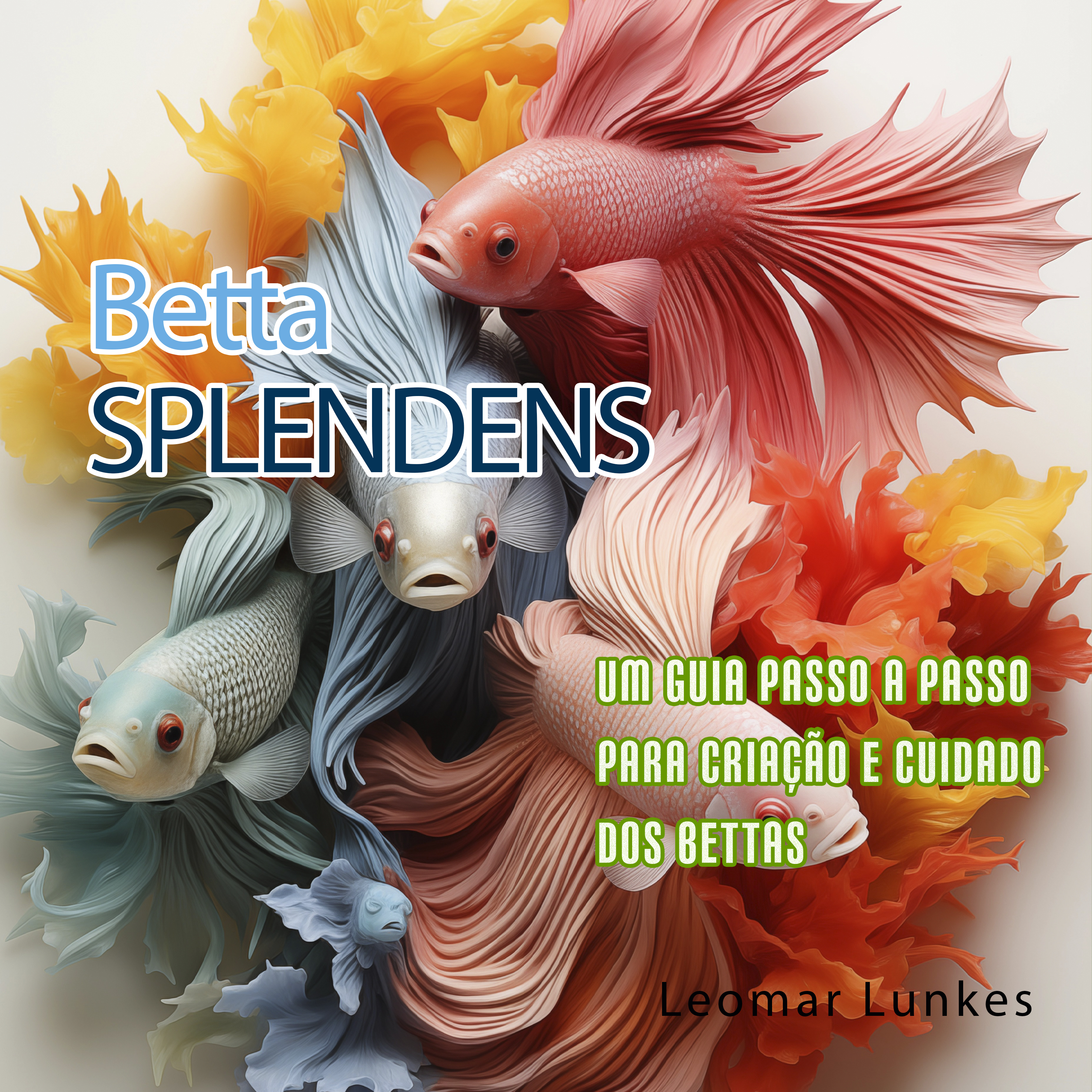 Imagem de capa para o Ebook Betta splendens - Um Guia Passo a Passo para a Criação e Cuidado dos Bettas