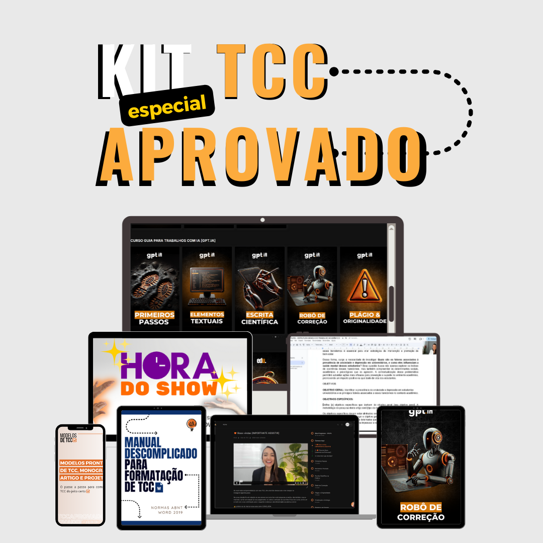 Imagem de capa para o Curso online KIT TCCAPROVADO (COMBO 3 EM 1)
