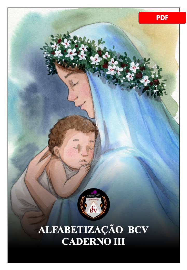 Imagem de capa para o Ebook Alfabetização BCV - Caderno3