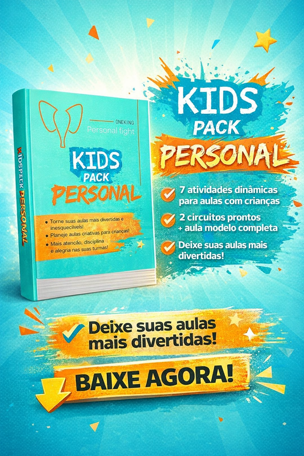 KIDS PACK PERSONAL - Dinâmica para aula infantil de Muaythai 