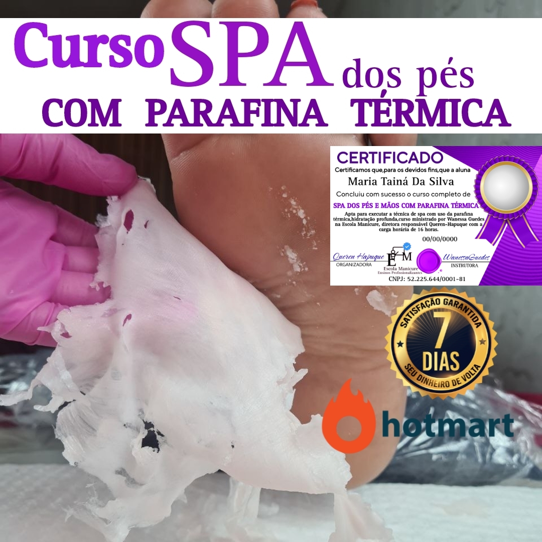 Certificado Curso spa dos pés e mãos com parafina térmica