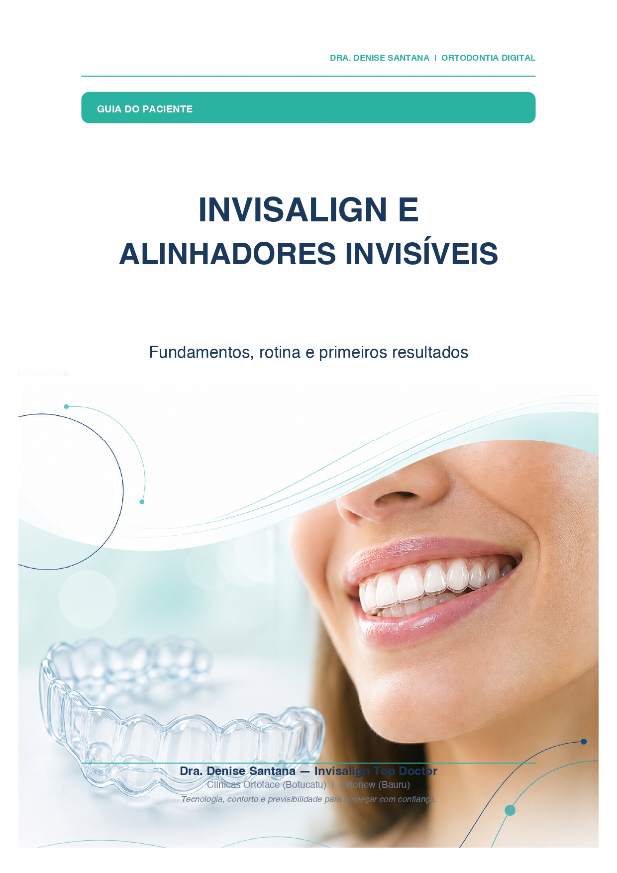 Capa do E-book: Invisalign e Alinhadores Invisíveis: Guia do Paciente