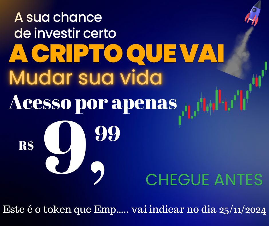 A cripto que vai fazer você mudar de vida. Grande pump no dia 25/11/2024
