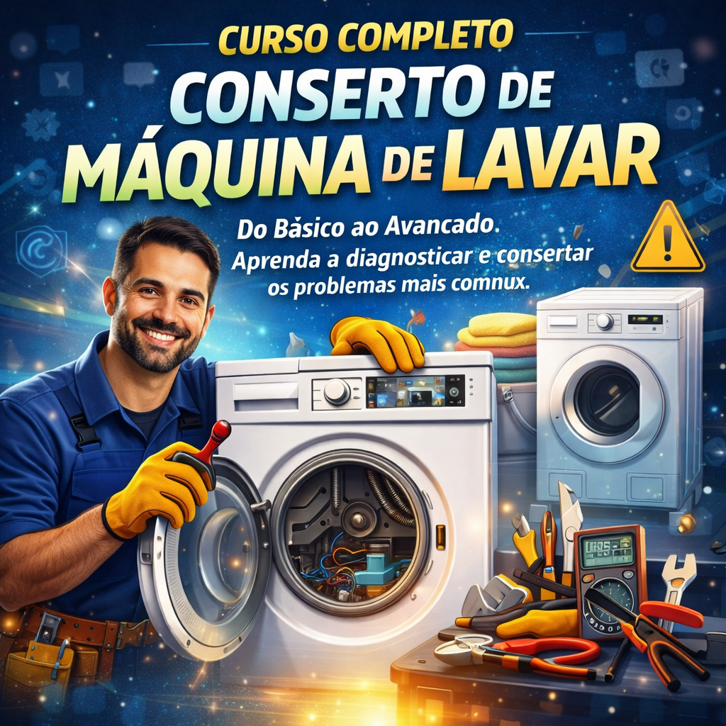 CURSO COMPLETO DE CONSERTO DE MÁQUINA DE LAVAR