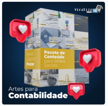 Imagem de capa para o Curso online Pack com 200 Artes de Redes Sociais para Contabilidade
