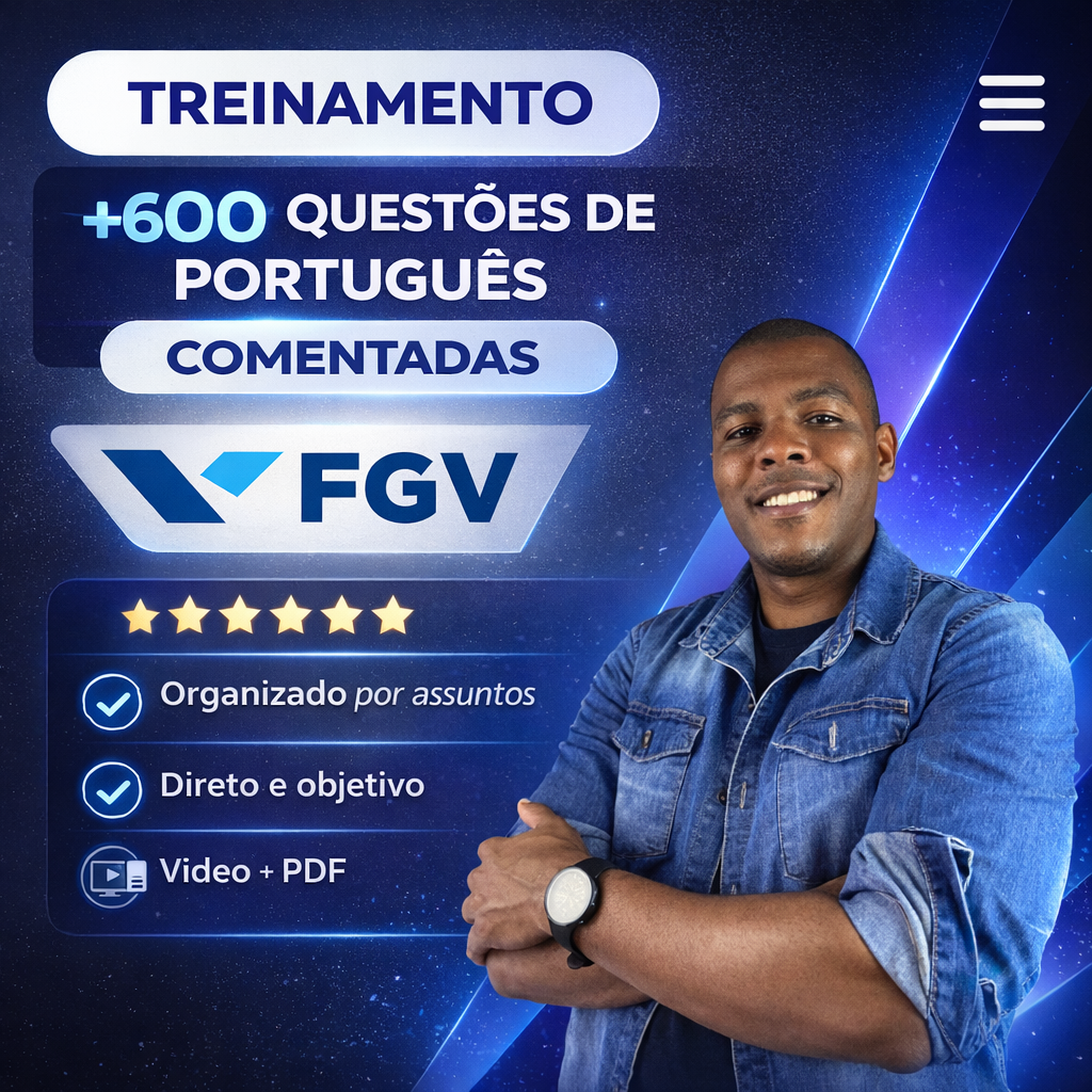FGV 2026: Treinamento de questões de português - (541 questões comentadas)