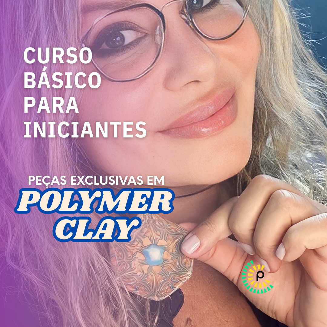 Imagem de capa para o Curso online Curso Básico Polymer Clay - Cuias, Decoração e Bijuterias