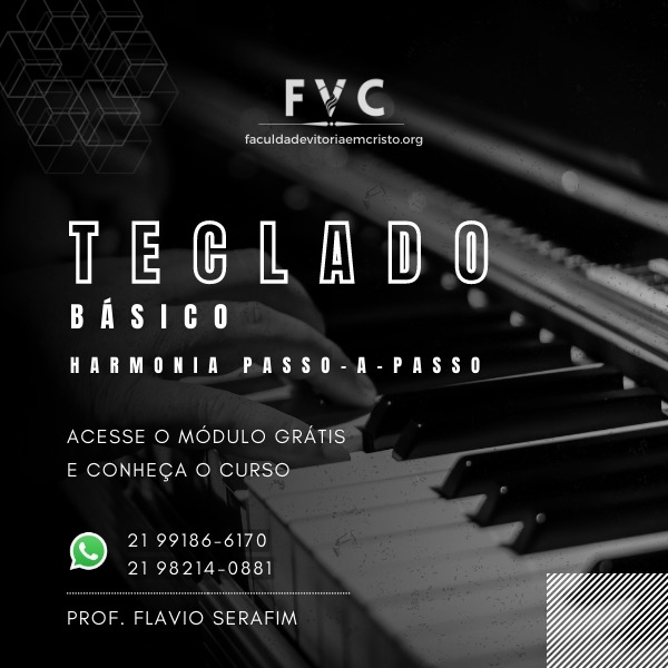 Imagem de capa para o Curso online Teclado básico - Harmonia passo-a-passo