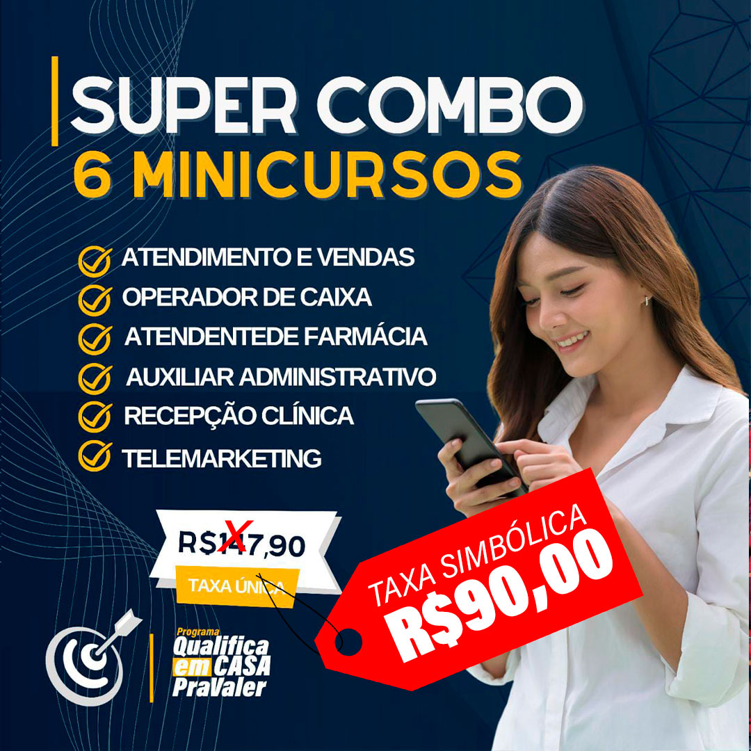 SUPER COMBO - 6 MINICURSOS - Instituto Pravencer | Hotmart