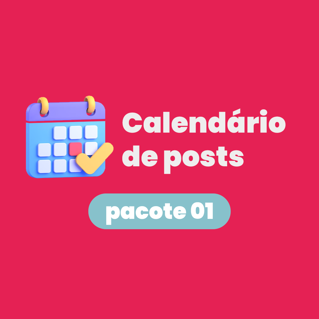 Calender Posts Calendário de Posts para Redes Sociais - Maria Digital | Hotmart