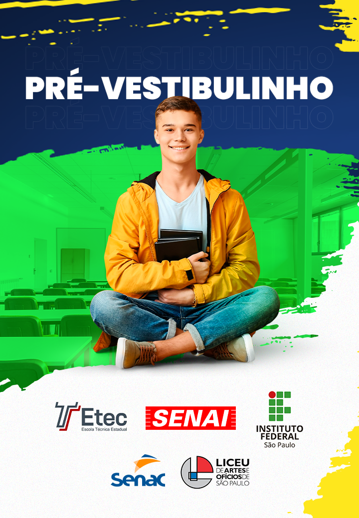 Imagem de capa para o Curso online CURSO PREPARATÓRIO VESTIBULINHO + ETEC 