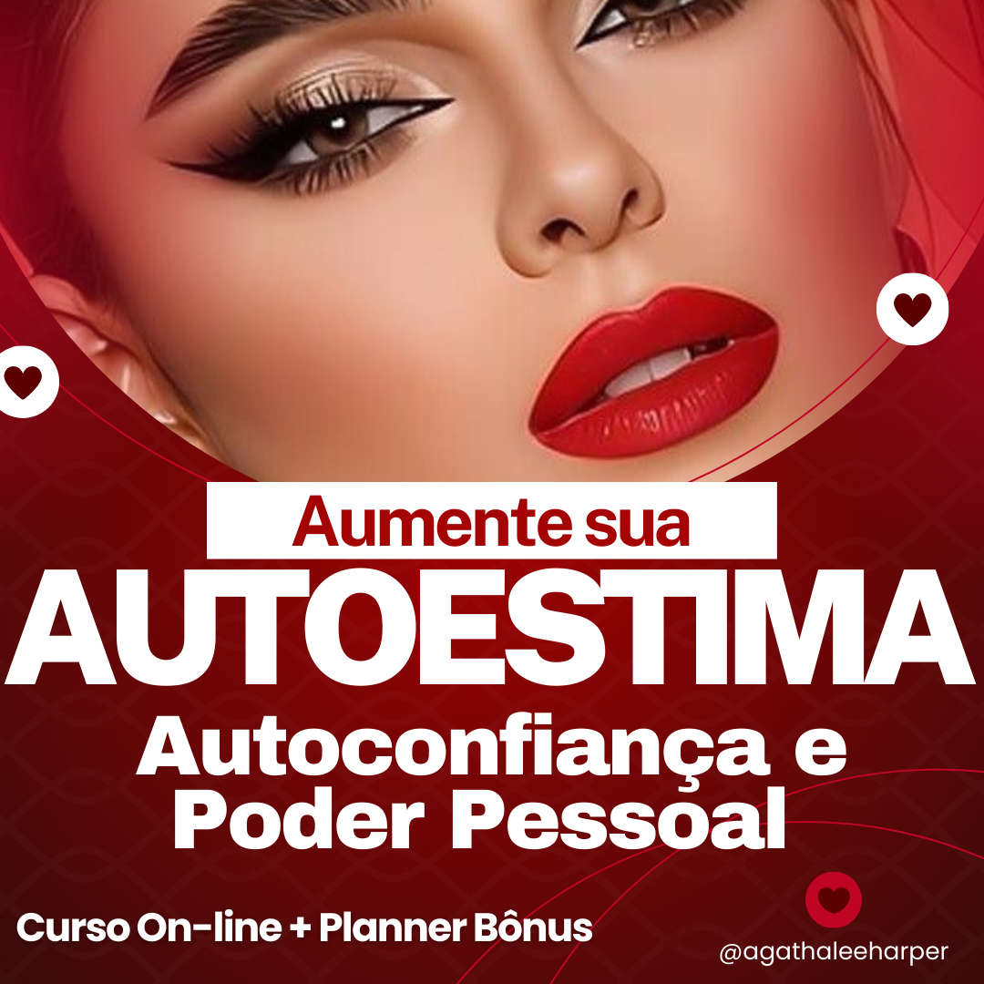 Imagem de capa para o Curso online Curso Aumente sua Autoestima, Autoconfiança e Poder Pessoal. Com Exercícios Terapêuticos Práticos + Planner de Brinde