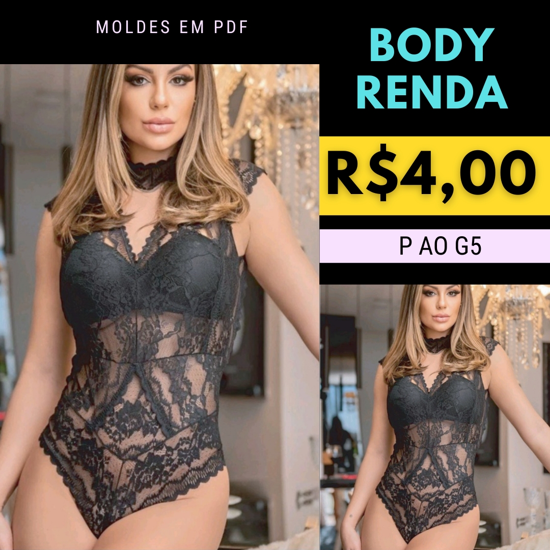 Imagem de capa para o Ebook Molde Body de renda 2