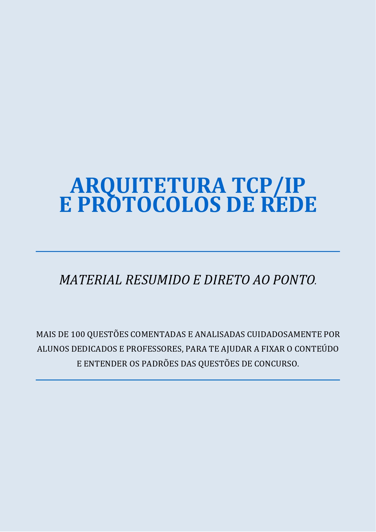 Protocolos de Rede e Arquitetura TCP/IP para Concursos. - Hércules...