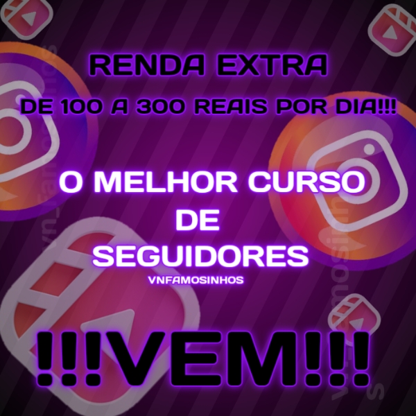 Renda extra com seguidores, apenas usando o celular e (sem precisar...
