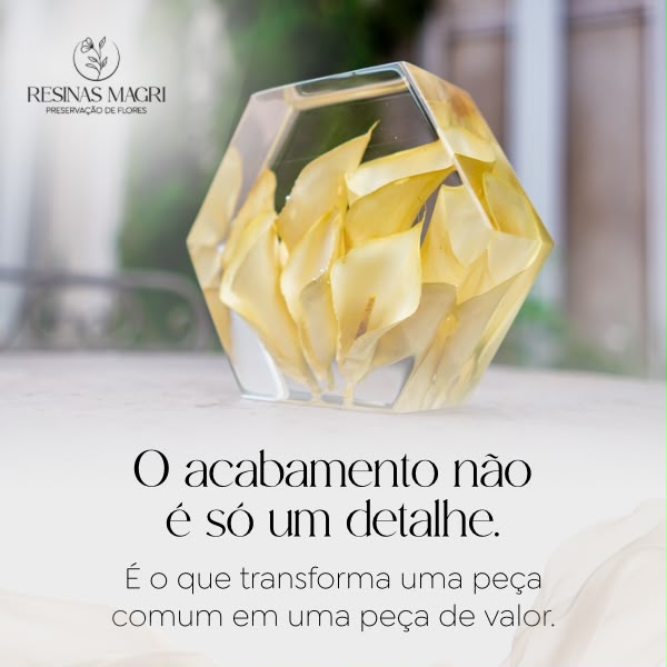 Peças de resina com acabamento premium