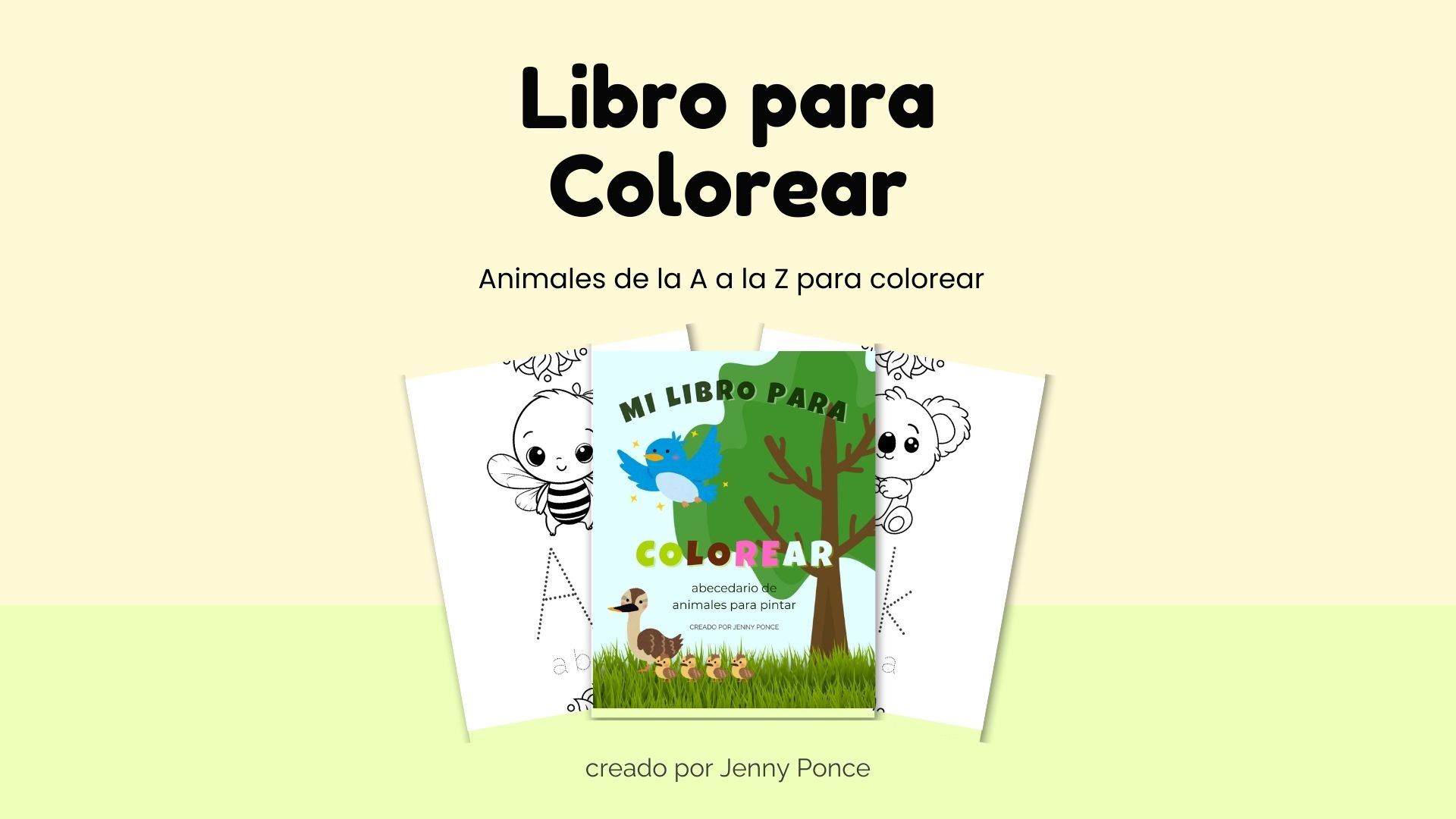 Libro para Colorear Animales de la A a la Z | Hotmart