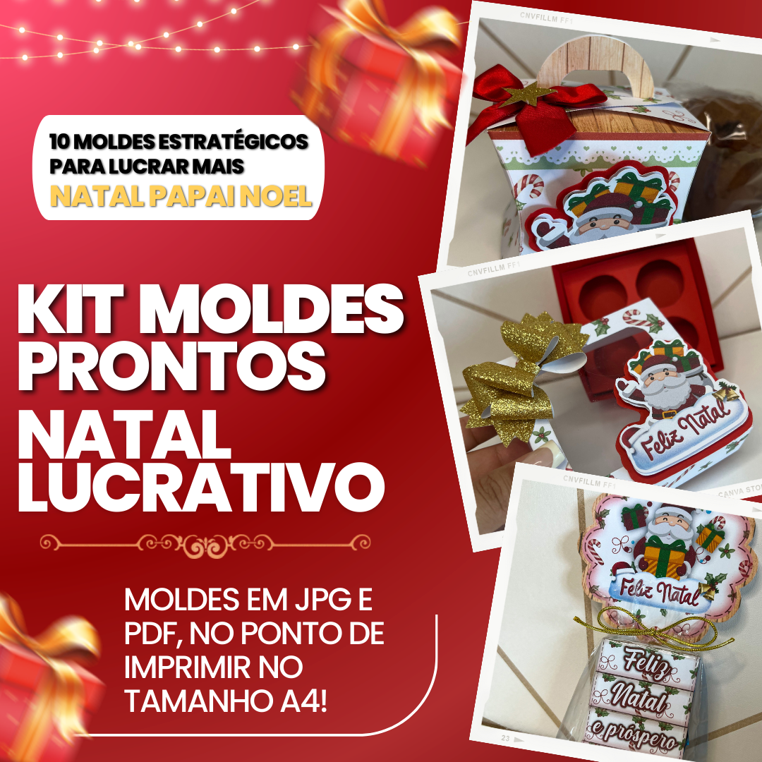 KIT MOLDES PRONTOS - NATAL DE MILHÕES - Rivania Ribeiro | Hotmart