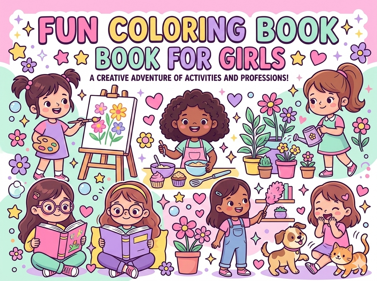 FUN COLORING BOOK FOR GIRLS