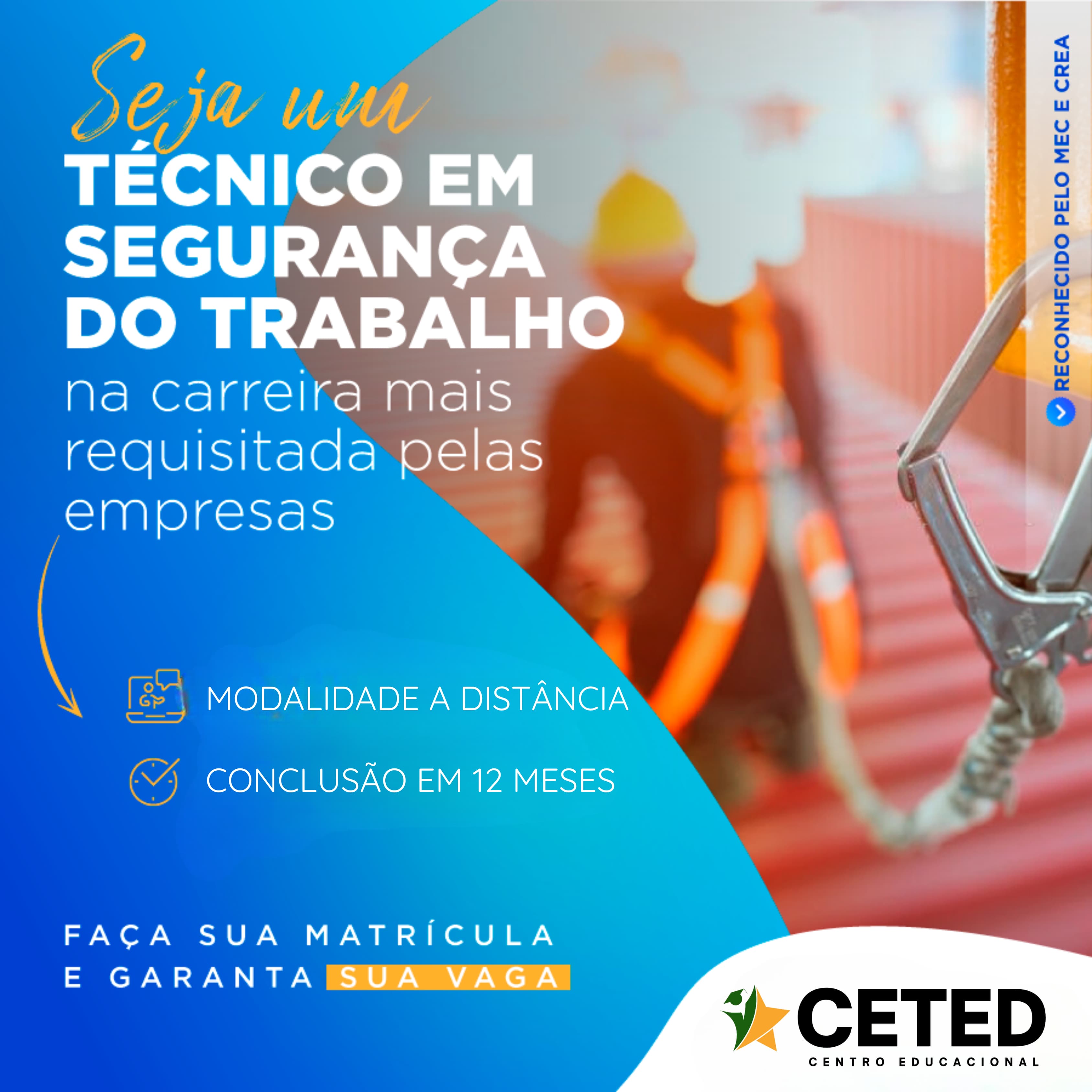 Imagem de capa para o Curso online Técnico em Segurança do Trabalho Ead