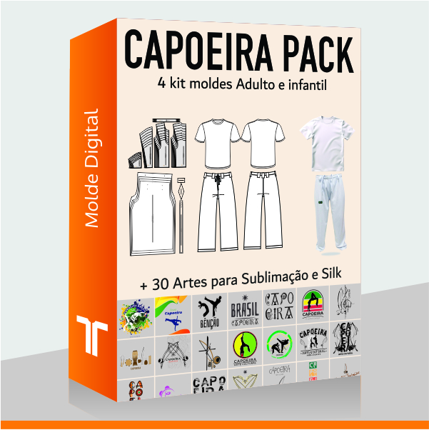 Calça Capoeira JL Sport Autêntica - Unissex Infantil | Estilo Reggae Preto