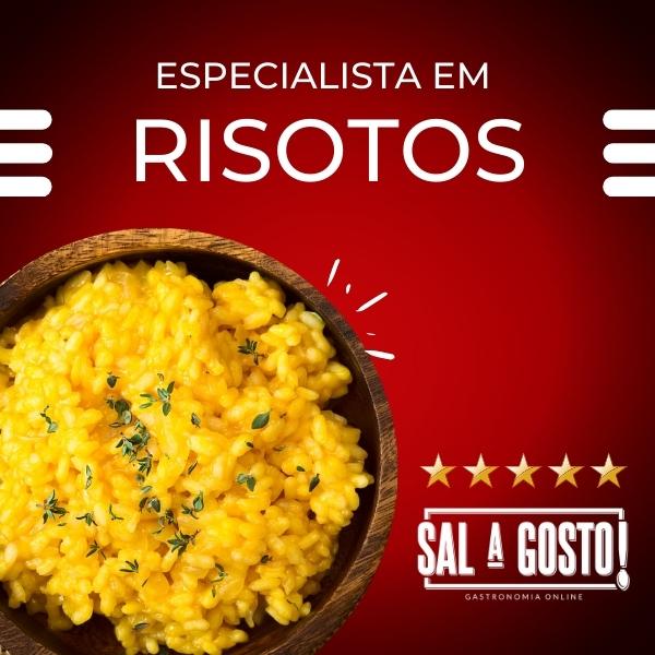 Imagem de capa para o Curso online Especialista em Risotos! Vídeo-aulas!