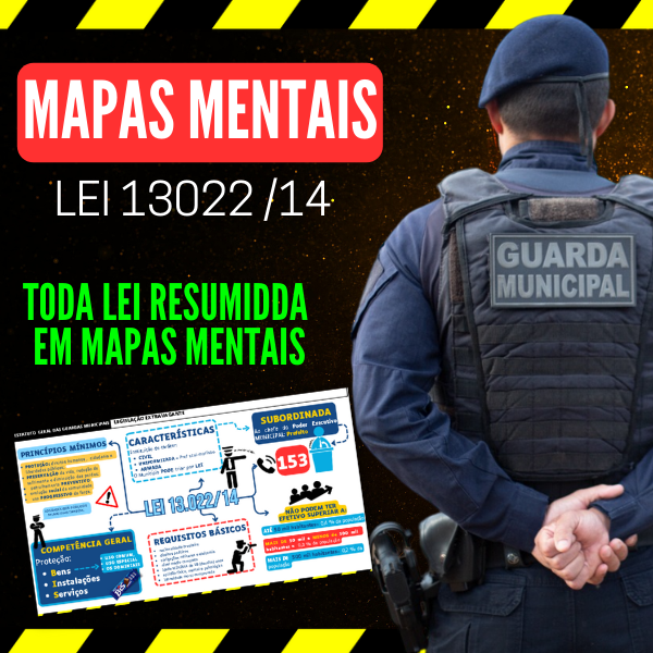 LEI 13022/14 RESUMIDA EM MAPAS MENTAIS - Eduardo Luiz da Graça Reis...
