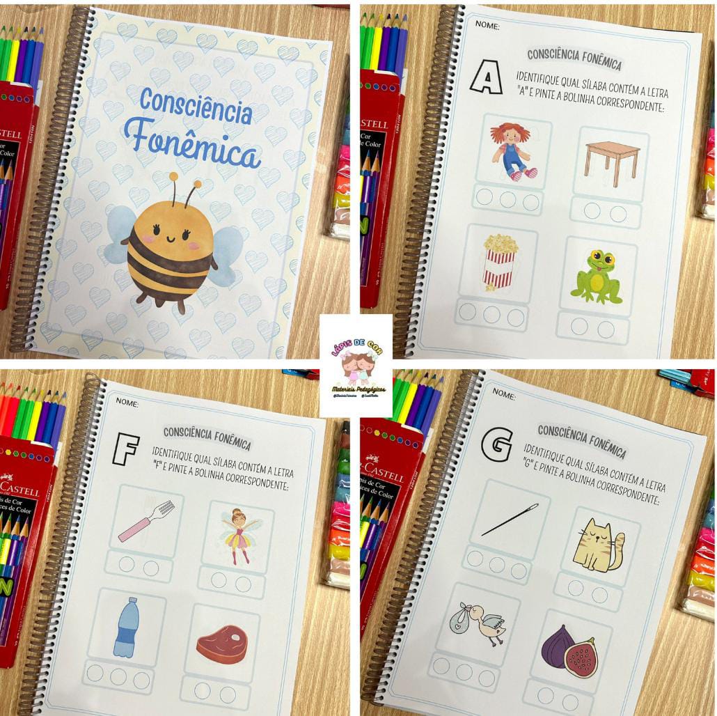Apostila consciência fonológica 🩵 - Luciana Pereira Motta | Hotmart