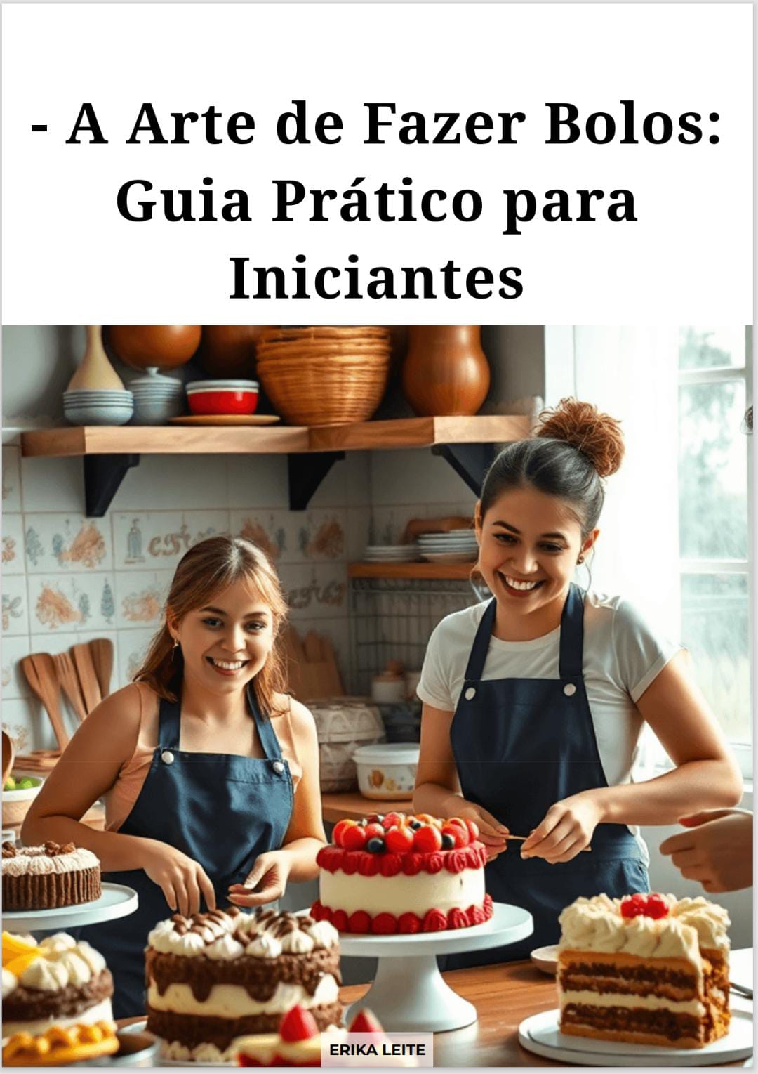 A ARTE DE FAZER BOLOS- GUIA PRÁTICO E COMPLETO PARA INICIANTES