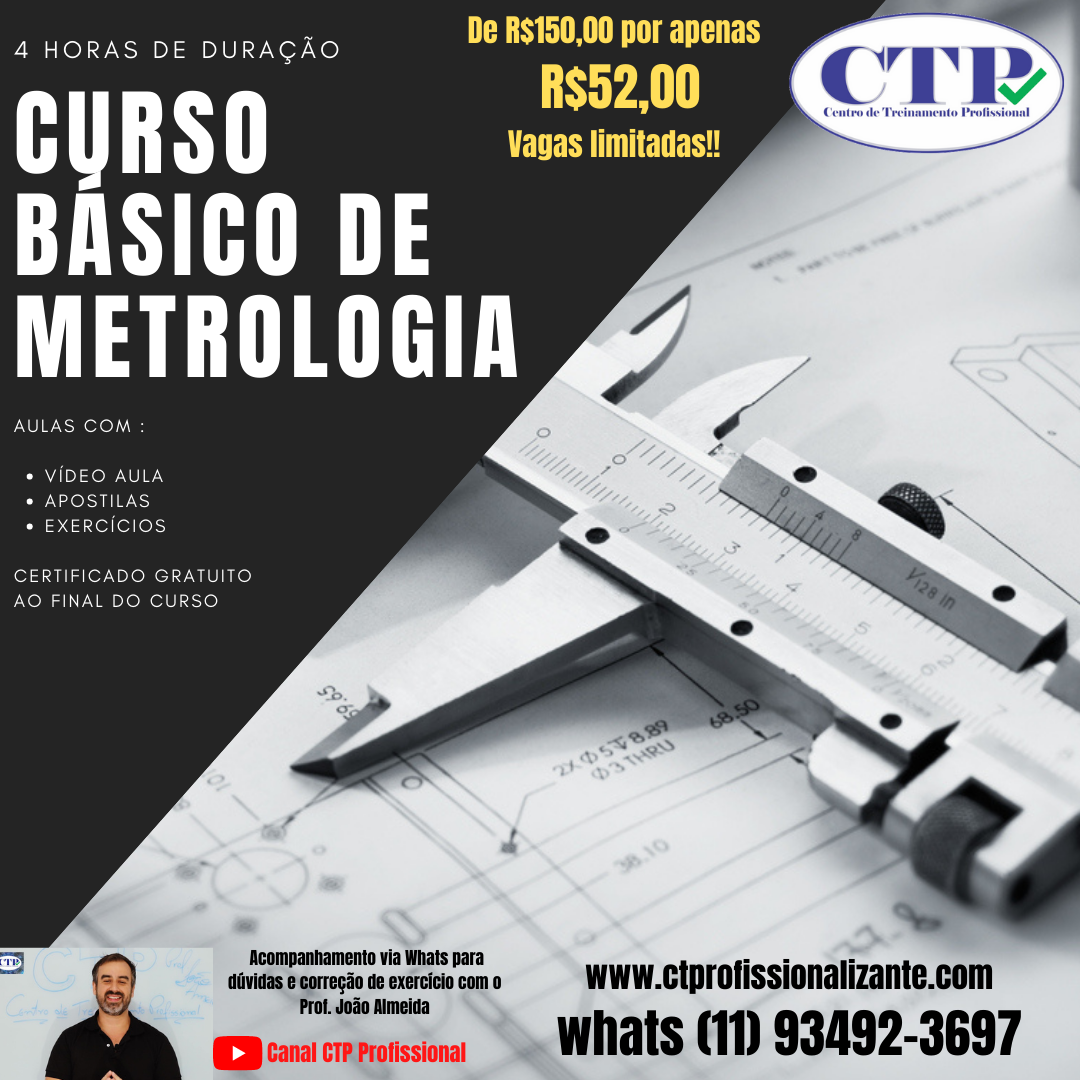 Imagem de capa para o Curso online CURSO DE METROLOGIA 