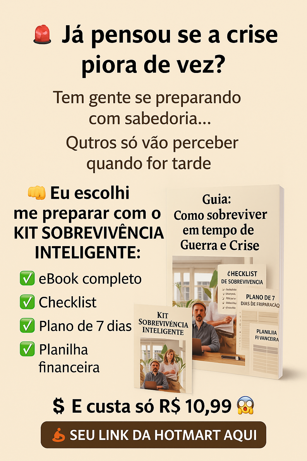 "Guia de como sobreviver em tempo de Guerra e Crise"