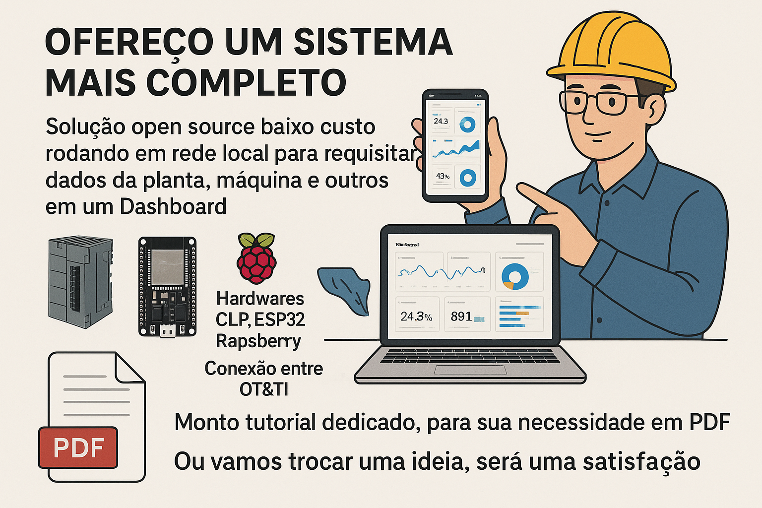 Criando um Dashboard industrial com python flask OT&IOT - Leandro S...