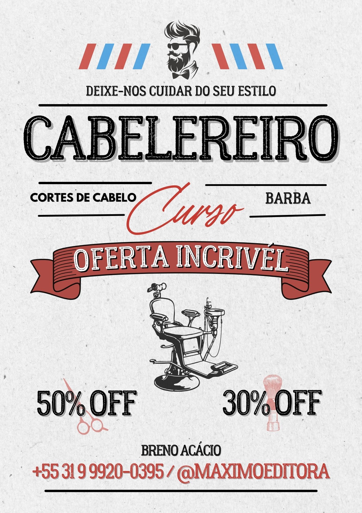 "Arte dos Fios: Curso Profissional de Cabeleireiro para Desenvolver Técnicas de Cortes e Estilos Inovadores"