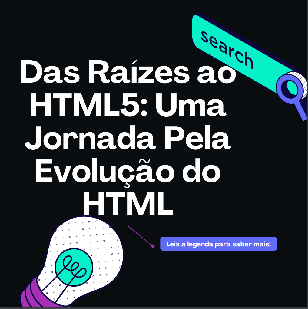 Das Raízes ao HTML5: Uma Jornada Pela Evolução do HTML.