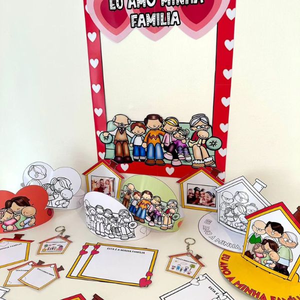 KIT LEMBRANCINHAS E MOLDURA DIA DA FAMÍLIA
