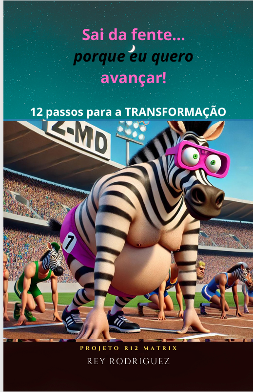 Imagem de capa para o Ebook Ebook; 'Sai da Frente que eu Quero Avançar! - 12 passos para a Transformação" 