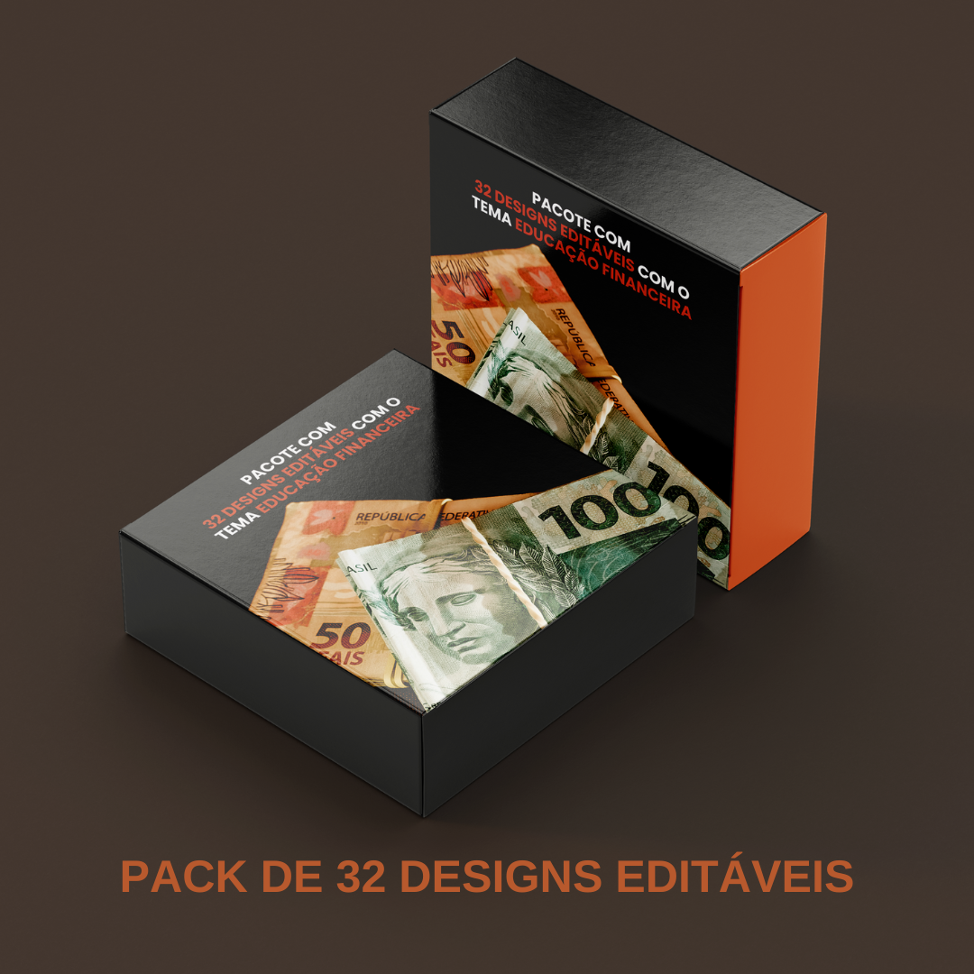 32 posts editáveis tema financeiro Karol Goiana Hotmart