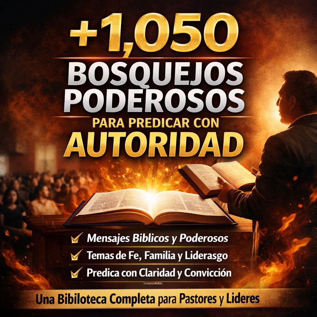 +1,050 Bosquejos Poderosos para Predicar con Autoridad - MAX SOTO