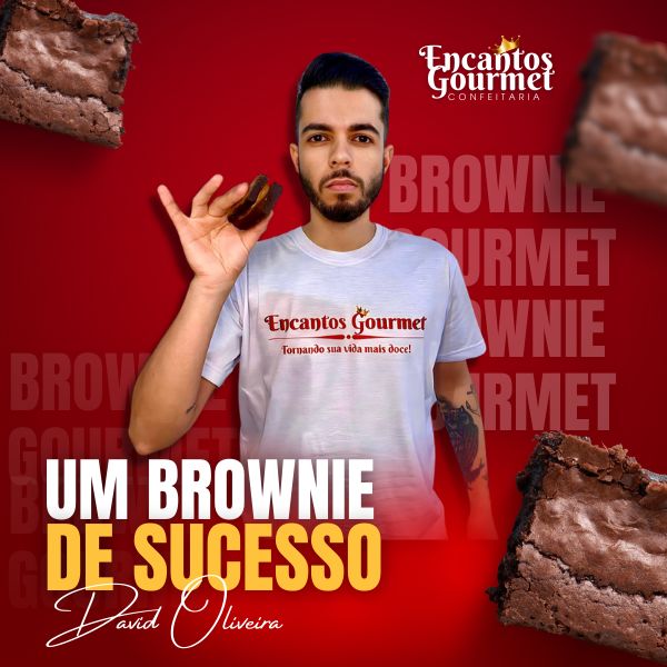 Imagem de capa para o Ebook Brownie de Sucesso Encantos Gourmet