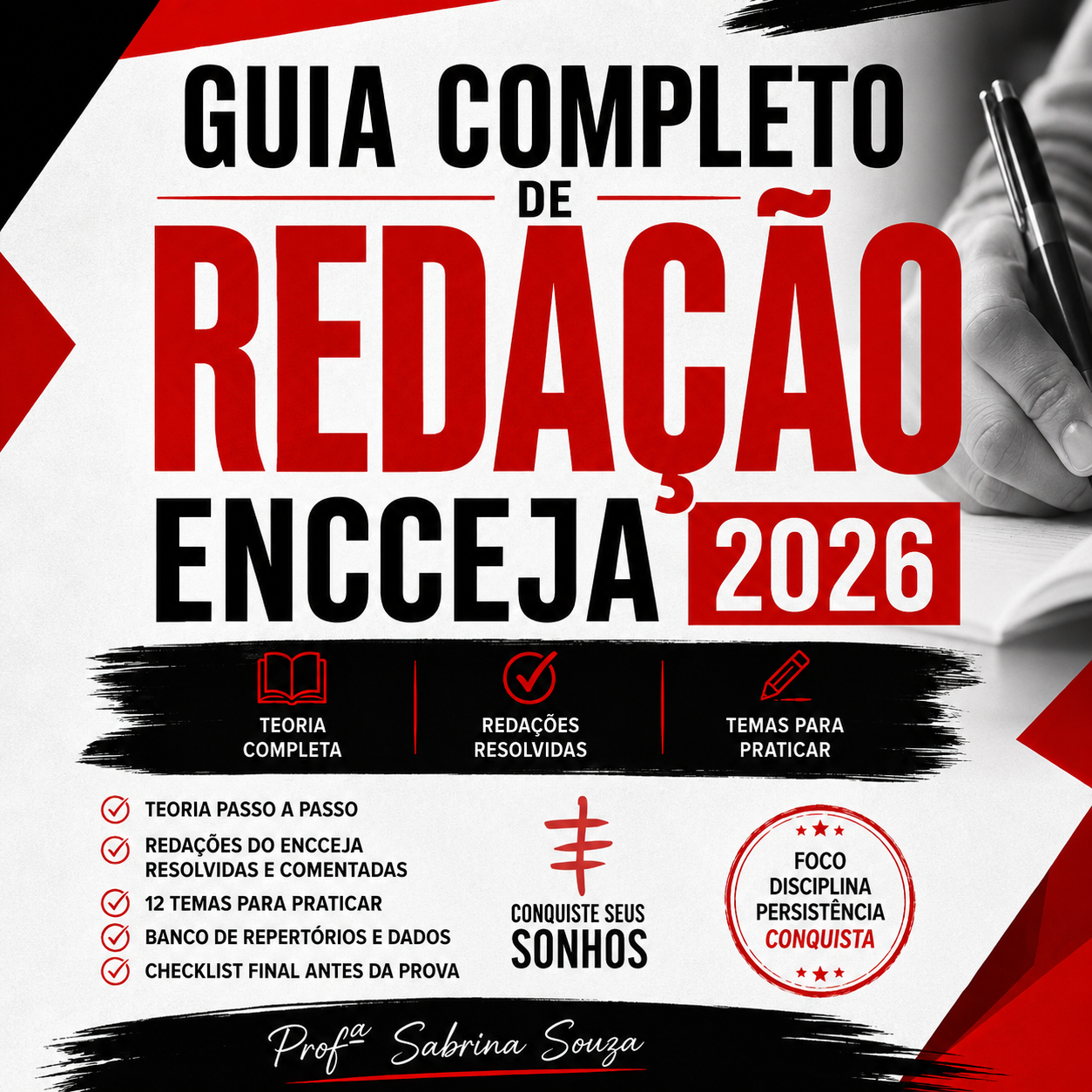 Redação ENCCEJA 2026 – Ensino Médio: Guia com Teoria, Redações Reso...