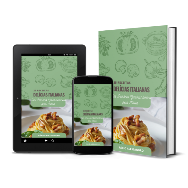 Imagem de capa para o Ebook Receitas Autênticas para Saborear a Itália