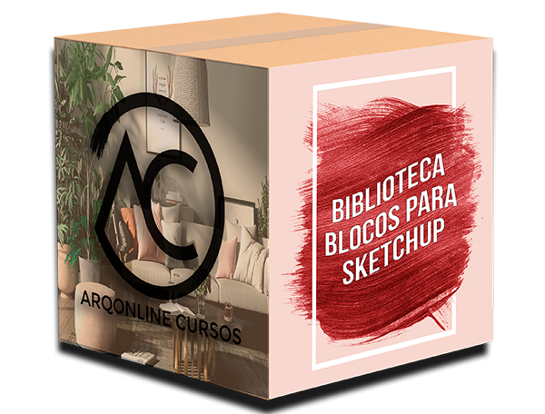 Imagem de capa para o Curso online Biblioteca Blocos para Sketchup