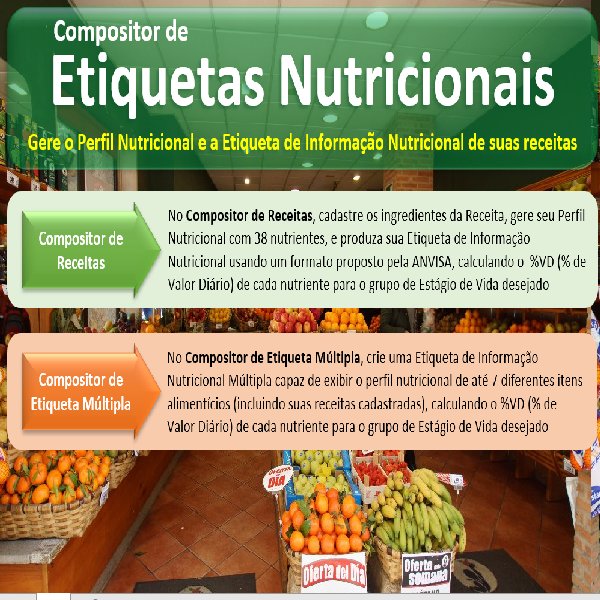 Curso e Aplicativo do Compositor de Etiquetas Nutricionais - Download, instalação e curso completo