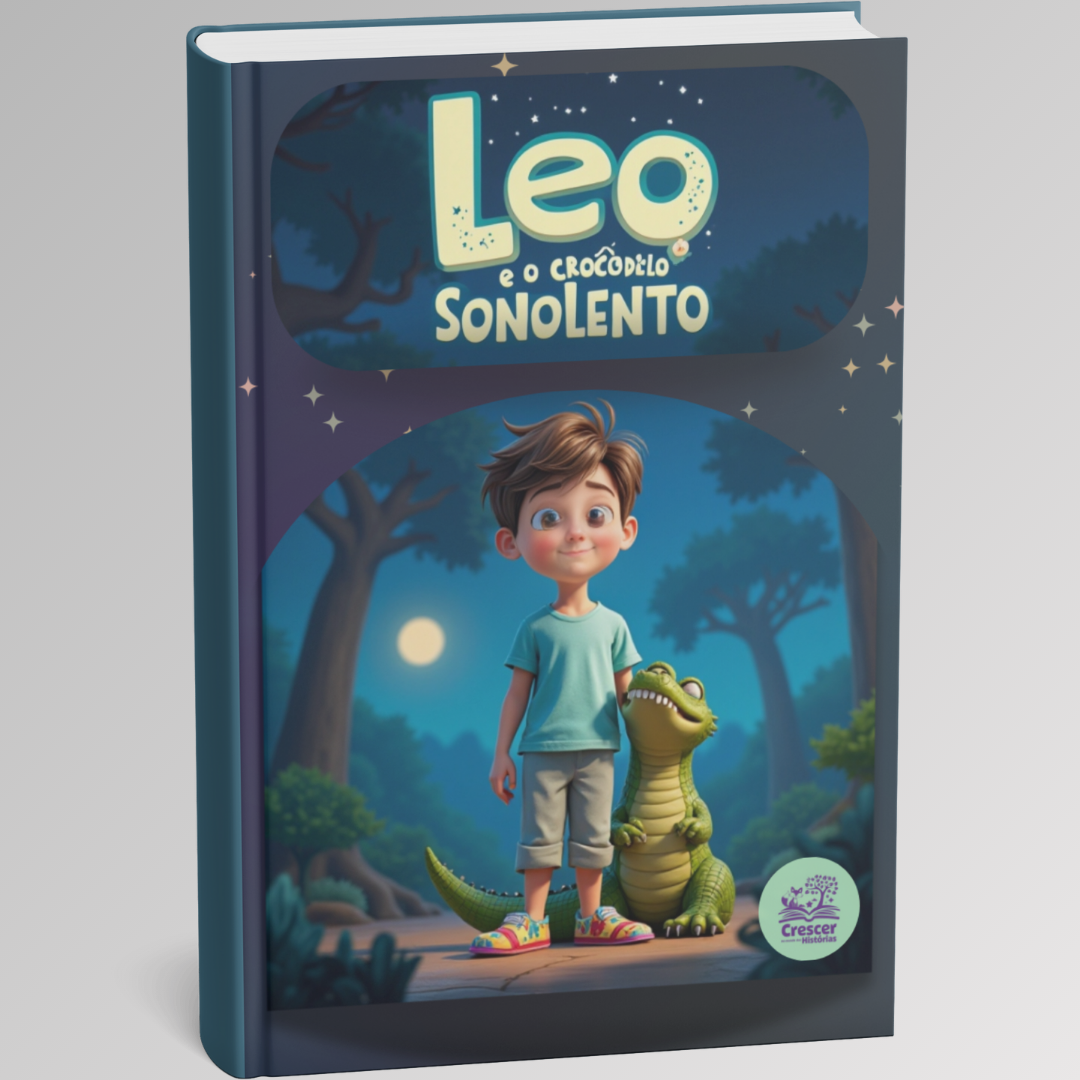eBook Infantil Interativo - Leo e o Crocodilo Sonolento - Crescer n...