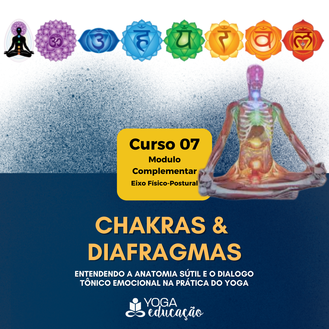 Curso 07 - CHAKRAS & DIAFRAGMAS - Entendendo a Anatomia sútil e o dialogo  tônico emocional na prática do Yoga - @yogaeduc