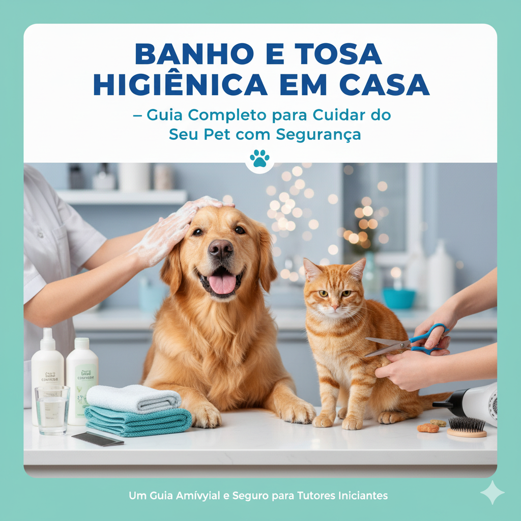 Banho e Tosa Higiênica em Casa – Guia Completo para Cuidar do Seu P...