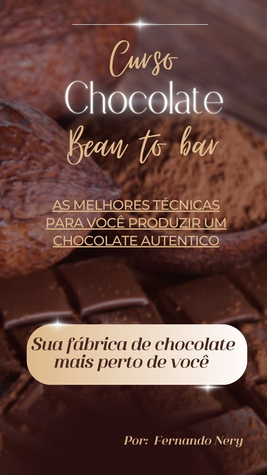 Imagem de capa para o Curso online CURSO CHOCOLATE BEAN TO BAR NA PRÁTICA 